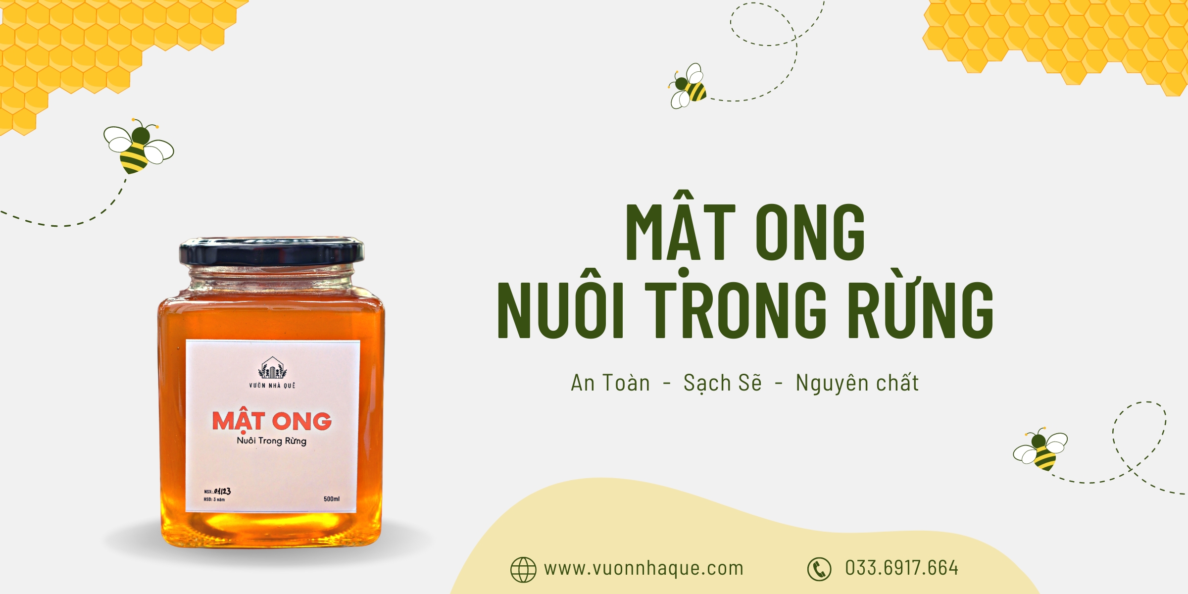 Mật ong nuôi trong rừng - Banner 1